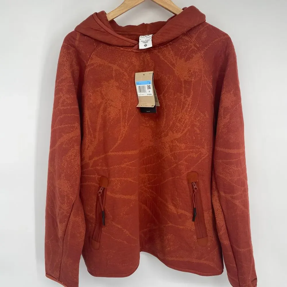 Nike Hoodie Men’s Medium  Brown Tech Pack Therma Loose Fit Zipper Pockets Hoodie